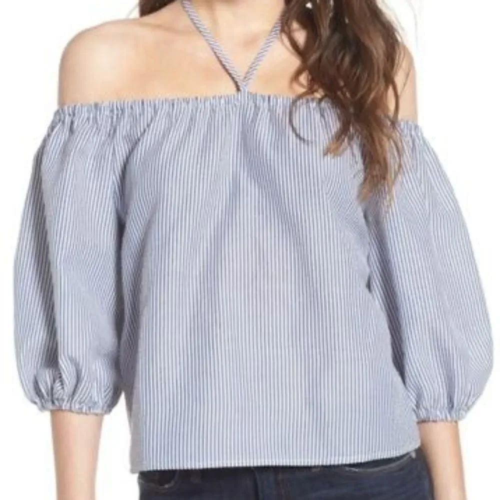 Wayf Off Shoulder Halter Top Size Small